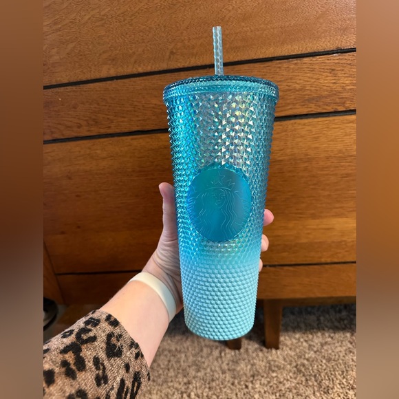 Starbucks Other - Starbucks Gradient Blue Bling Ombre Studded Tumbler 2023 Venti Cup 24oz